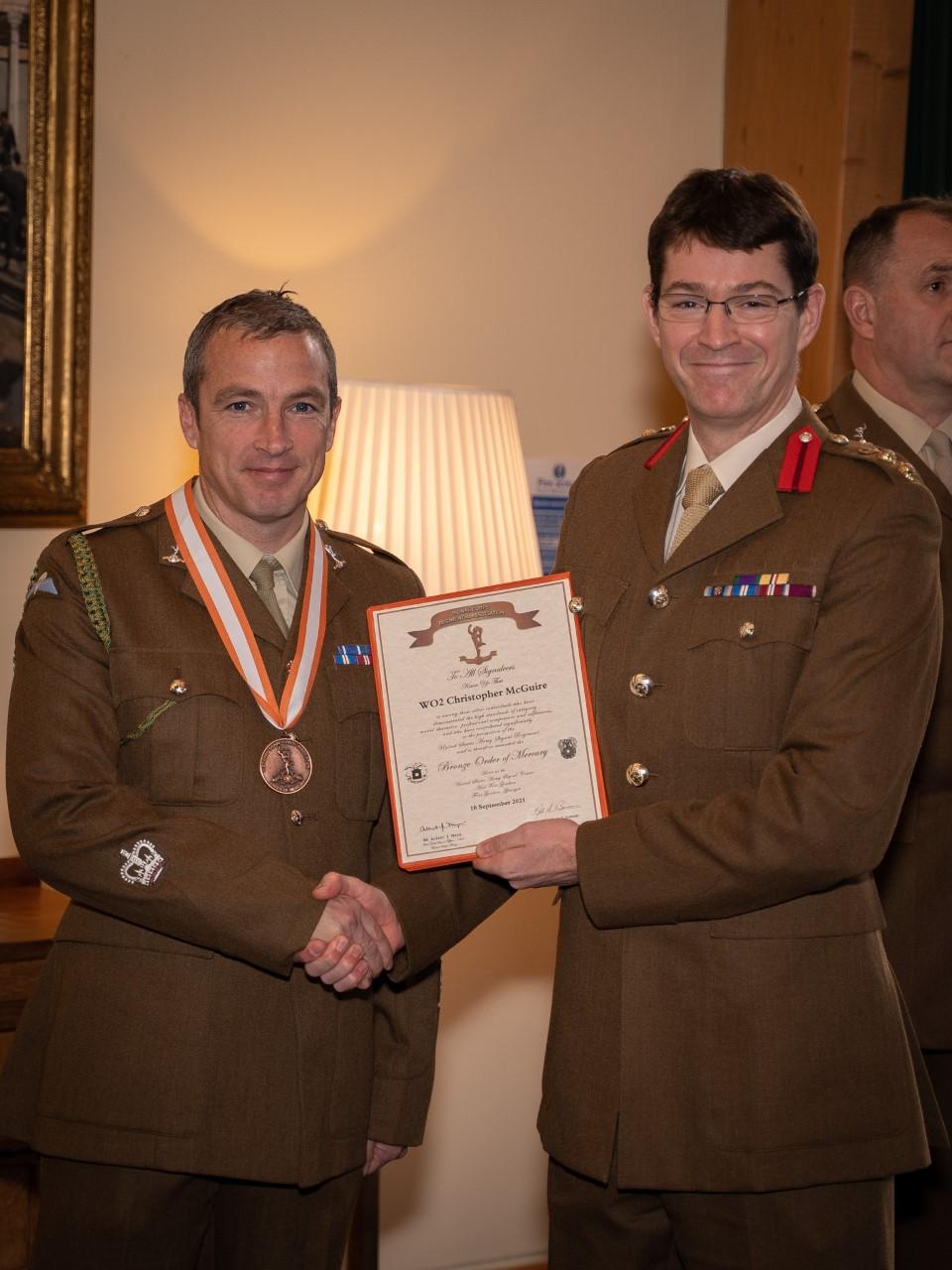 Presentation of The Bronze Order of Mercury